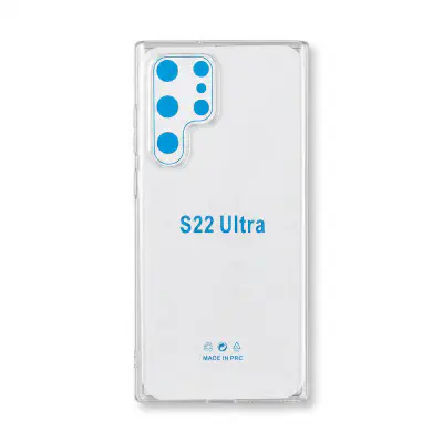 Picture of For Samsung Galaxy S22 Ultra 5GTransparent Case Flexible Clear Transparent Soft TPU Back Mobile Cover Case
