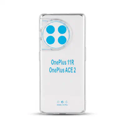 Picture of For OnePlus 11R Transparent Case Flexible Clear Transparent Soft TPU Back Mobile Cover Case