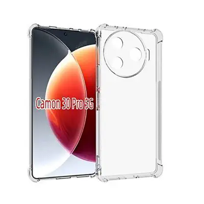 Picture of For Tecno Camon 30 Pro 5G 2.5mm Anti-slip Clear Acrylic Hybrid TPU Phone Case(Transparent)