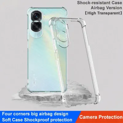Picture of For Honor 90 Lite Reinforced Shockproof Cushion Back Clear Hybrid Transparent Sof Tpu Back Cover For Honor 90 Lite Phone Case