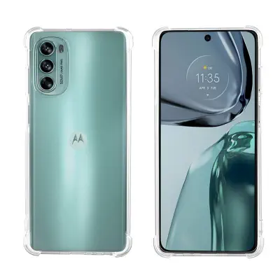 Picture of Motorola Moto G62 5G Bumper Back Cover Plain Rubber Back Cover for Motorola Moto G62 5G (Transparent)