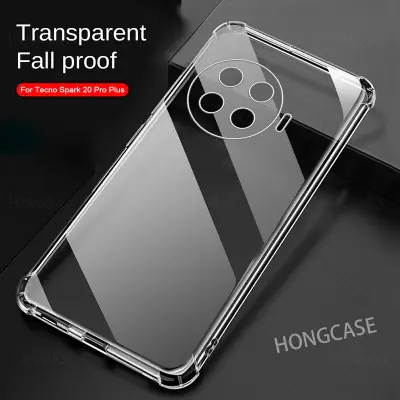 Picture of For Tecno Spark 20 Pro Plus 5G Shockproof TPU Bumper Clear Soft Silicone Acrylic Mobile Phone Case [ Pani Cover ] Back Cover