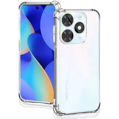 Picture of For infinix smart 8 Silicone Airbag cover Shockproof Transparent Protective Clear Back Cover TPU Case
