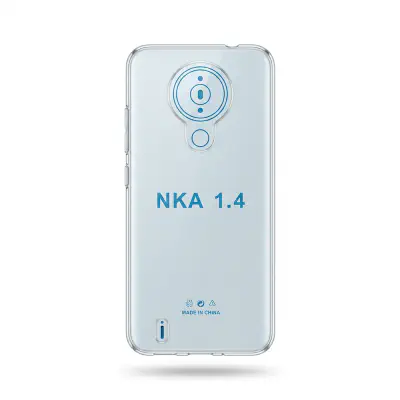 Picture of For Nokia 1.4 Luxury Crystal Clear Case Soft Silicone Shockproof Transparent Shell TPU Back Cover Nokia 1.4