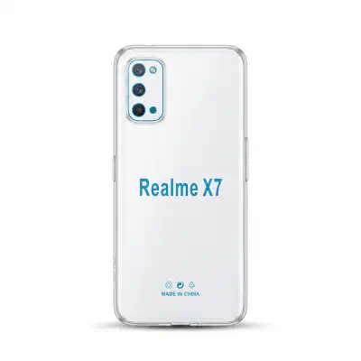 Picture of For Realme X7  Luxury Crystal Clear Case Soft Silicone Shockproof Transparent Shell TPU Back Cover realme X7