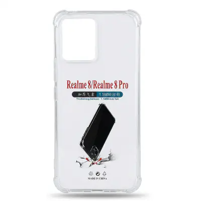 Picture of For Realme 8, Realme 8 Pro Soft Transparent Tpu Clear Longlasting Usable Mobile Phone Back Cover