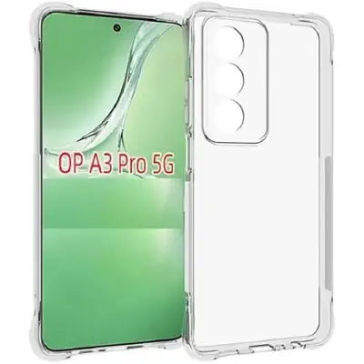 Picture of Transparent Crystal Clear Back Cover for [ Oppo A3 Pro 5G ] Back Cover | Shockproof Soft TPU Case - Transparent