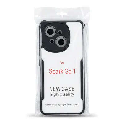 Picture of Tecno Spark Go 1 Back Cover Case 360 Degree Protection Shock Proof Design Transparent Back Cover (Back Case Cover For Smartphone)