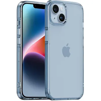 Picture of For iPhone 14 Plus Premium Silicone Case Crystal Clear Soft TPU Ultra-Thin Transparent Flexible Protective Mobile Phone Back Cover