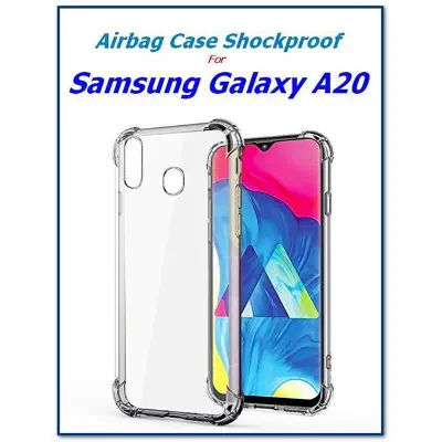 Picture of For Samsung Galaxy A20 / Samsung Galaxy A30 Rock Transparent Shockproof TPU+PC Anti-Fall Slim Case Phone Back Cover