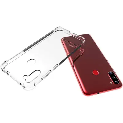 Picture of For Samsung Galaxy A11 / Samsung Galaxy M11 Reinforced Shockproof Cushion Back Clear Hybrid Transparent Sof Tpu Back Cover For Samsung Galaxy A11 / Samsung Galaxy M11 Phone Case