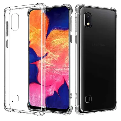Picture of Samsung Galaxy A10 Anti-Shock Air Cushions Drop Resistance Transparent TPU Case Silicone Back Cover