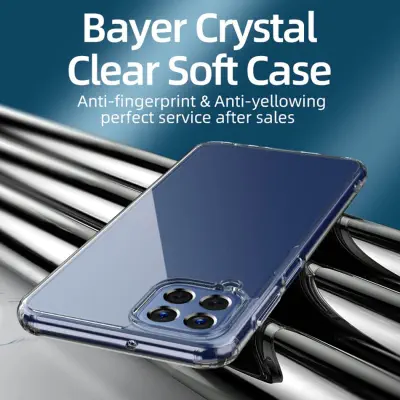 Picture of Samsung Galaxy M33 5G Premium Crystal Clear Soft TPU Ultra-Thin Transparent Flexible Protective Mobile Phone Back Cover