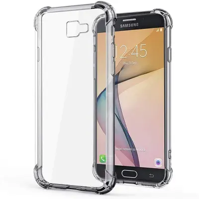 Picture of Silicone Transparent Soft Back Cover For Samsung Galaxy J7 Max, Transparent