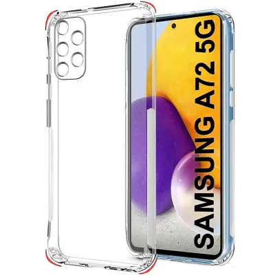 Picture of For Samsung Galaxy A72 5G Shockproof Bumper Case with Clear Soft TPU Protective Phone Cover for Samsung Galaxy A72 5G Anti-Scratch