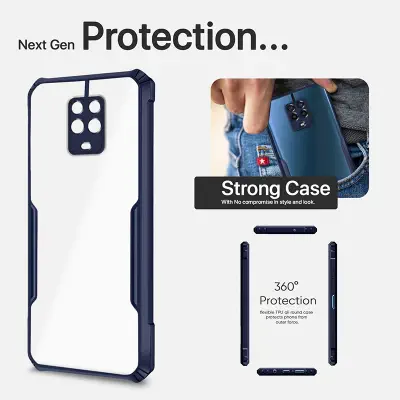 Picture of Trendy Clear Cases For Xiaomi Redmi Note 9 Pro 9 Pro Max Note 9s Note 10 Lite Poco M2 Pro Phone Cases Luxury Transparent Crystal Ultra Thin Shockproof Covers Durable And Reliable Phone Back Covers