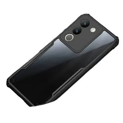 Picture of For Vivo V29e, Y200, Transparent Hard Cases Shockproof Drop Protection Tested Camera Bumper Protective Perfect Fitting Phone Back Covers