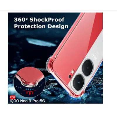 Picture of Luxury Soft TPU Mobile Phone Case for VIVO iQOO Neo9 Neo 9 Pro 9Pro Neo9Pro 5G Transparent Clear Thin Back Cover Fundas