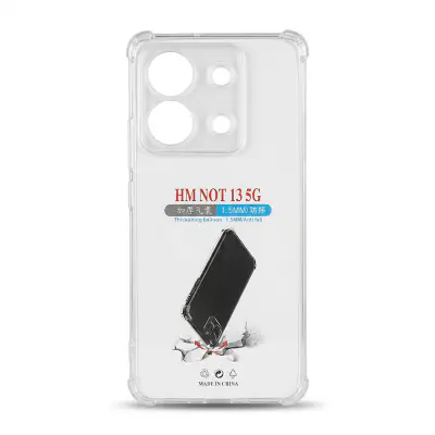 Picture of Xiaomi Redmi Note 13 5G Flexible Clear Transparent Soft TPU Back Case Back Cover (Back Case Cover For Smartphone)