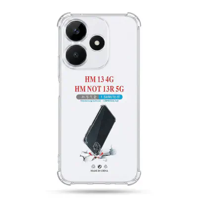 Picture of Redmi 13 4G /Note 13R 5G Flexible Clear Transparent Soft TPU Back Case Back Cover (Back Case Cover For Smartphone)