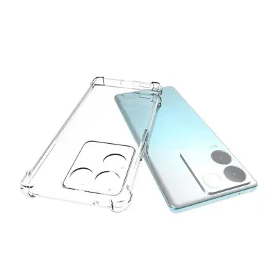 Picture of Transparent back cover For iQOO Z7 Pro / Vivo T2 Pro 5G / Vivo S17e Luxury transparent Protect Back Cover Soft Case