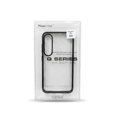 Picture of For Samsung Galaxy S23- Luxury Premium Quality Antibacterial Q Series Clear Glass Case Cover