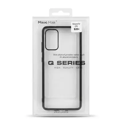Picture of For Samsung Galaxy S20 Plus - Luxury Premium Quality Antibacterial Q Series Clear Glass Case Cover