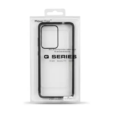 Picture of For Samsung Galaxy S20 Ultra - Luxury Premium Quality Antibacterial Q Series Clear Glass Case Cover