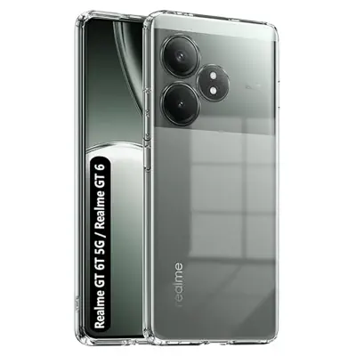 Picture of Realme GT 6T 5G Transparent Soft & Flexible TPU Mobile Back Cover