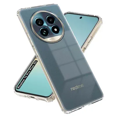 Picture of For Realme 13 Pro 5G / 13 Pro Plus Reinforced Shockproof Cushion Back Clear Hybrid Transparent Sof Tpu Back Cover For Realme 13 Pro 5G / 13 Pro Plus Phone Case