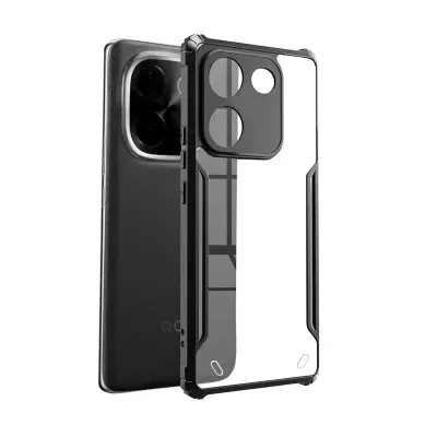 Picture of Vivo T3 PRO / vivo iQOO Z9s Pro Xundd Protective Airbag Bumper Transparent Back Side Clear Phone Case For Vivo T3 Pro Back Cover