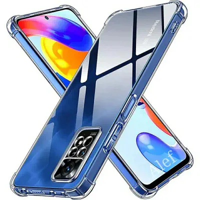 Picture of For Xiaomi Redmi Note 11 Pro Plus 5G Indian Soft TPU Clear Transparent Shockproof Airbag Back Cover Case - Ensuring Phone Safety with Clarity