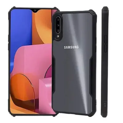 Picture of Samsung Galaxy A50 A50s A30s Luxury Camera Protective Shockproof Matte Frosted And Smoky Transparent Super Back Covers Cases Phone Back Covers