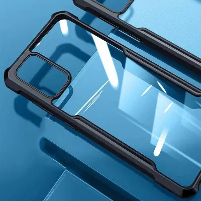Picture of For Samsung Galaxy M21 M21s M30s Back Covers Luxury Transparent Crystal Ultra Thin Trendy Stylish Slim Shockproof Bumper Camera Protective Xund Covers In Black Color