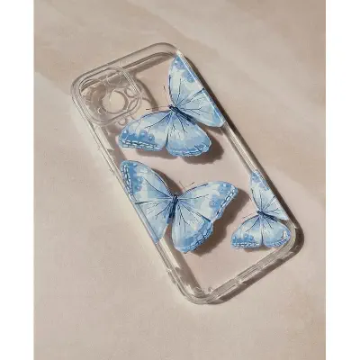 Picture of for iphone 13 /13 pro / 13 pro max soft butterfly printed back cover