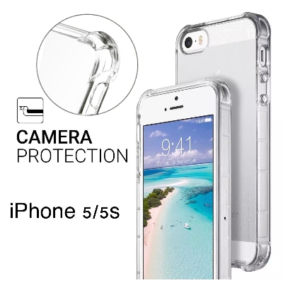 Picture of for iPhone 5S Breakproof / Shockproof transparent soft silicon back case