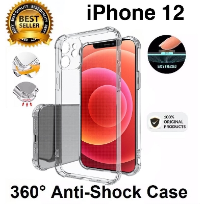 Picture of for iPhone 12 (6.1 inch two camera ) Camera Lens Cover Protector Crystal Clear Soft TPU Bumper Transparent Slim Shockproof back cover