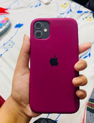 Picture of Premium Liquid Silicone Phone case for Apple iPhone 11 series -(iphone 11 6.1") 2019 Liquid Silicon Mobile Back Case Soft Silicone Phone Cover