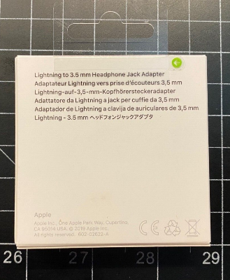 Picture of Adapter for Apple phone 3.5Mm Jack Connector Cable Headphone Aux All Ios Device