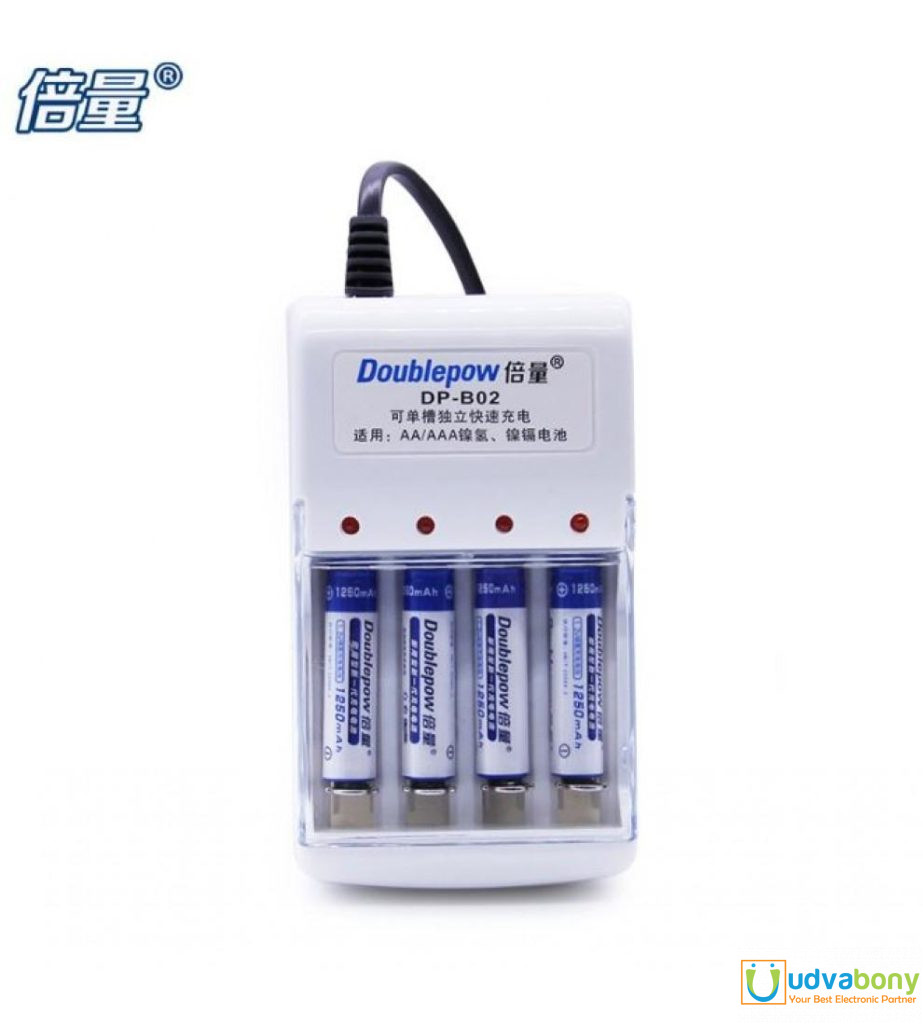 Picture of Doublepow DP-B02 USB 4 Slot 1.2V Rechargeable AA AAA Battery Charger