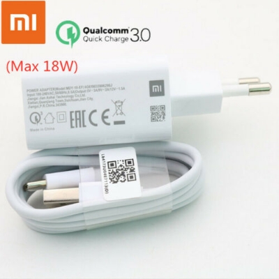 Picture of For MI 18W Quick Charge 3.0 Adapter Fast Charger with Type C Cable For All Mi Xiaomi Smart Mobile Phones