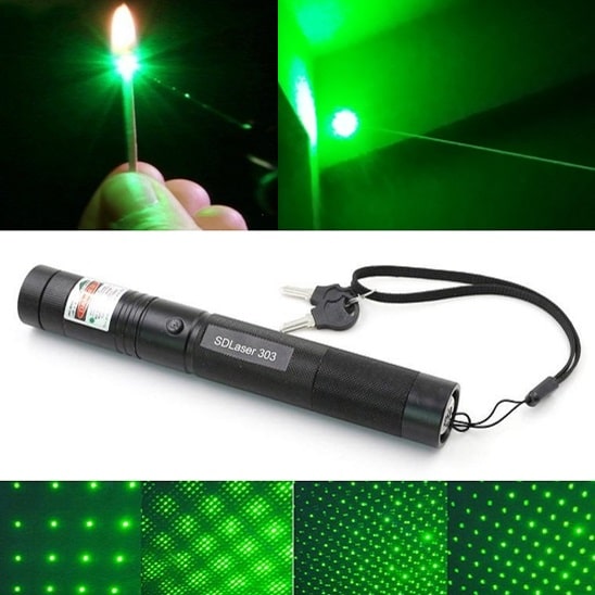 Picture of Green Rechargeable Laser Pointer(Laser light) Adjustable Focus(Professional)