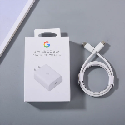 Picture of 100% Google 30W USB-C Charger- Fast Charging Pixel Phone Charger - Compatible with Google Products and Other USB-C devices.