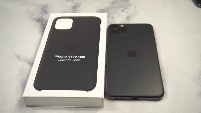 Picture of iPhone 11 Pro Max Leather Case Black