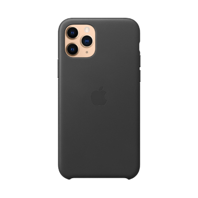 Picture of iPhone 11 Pro Max Leather Case Black