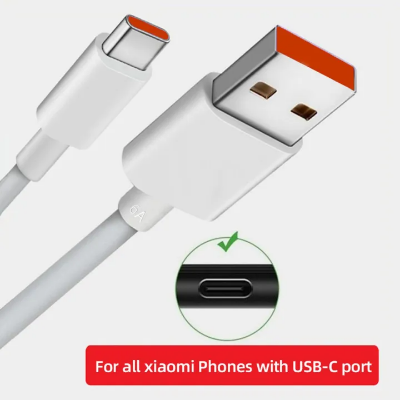 Picture of New Xiaomi Type-C 5A 33w Turbo Charger Cable Quick Charging Type C USB Line For Mi 9 10 11 Pro 9Se CC9 Pro Note 10 Lite Redmi K MI 10T Pro 5G 10i Poco X3 Type C Fast Charging Cable 1M Redmi Note 9 10 K30 Ultra POCO M3 Pro 5G Mi 11 Lite- White