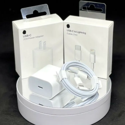 Picture of iPhone 2pin And 3pin iPhone charger 8/9/10/11/12/13/14 pro max 20w USB-C power adapter & cable charger