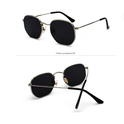 Picture of Ladies Small Square Sunglasses with a Metal Frame