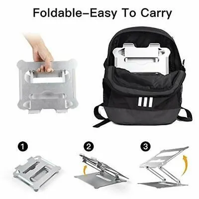 Picture of ARIF Universal Laptop Stand Aluminum Ergonomic Adjustable Notebook Stand