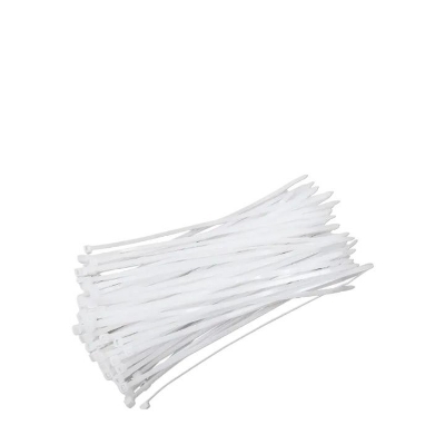 Picture of Arif Cable Ties 4 Inch 3 X 100 mm White Color Durable Nylon Self-Locking Electric Zip Tie-100 PCS Packet